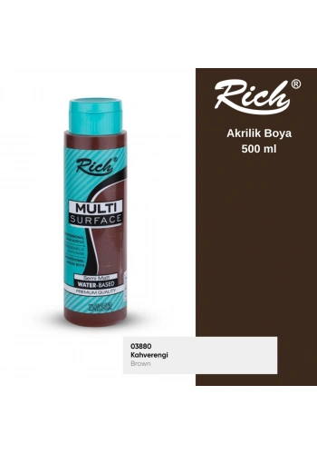 Rich Multi Surface Akrilik Boya 500ml 2234 Kahverengi