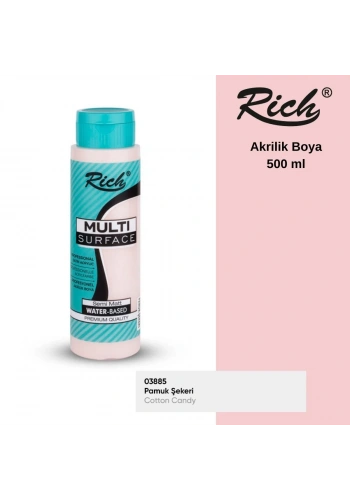 Rich Multi Surface Akrilik Boya 500ml 2268 Pamuk Şekeri