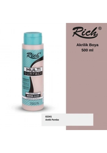 Rich Multi Surface Akrilik Boya 500ml 2270 Antik Pembe