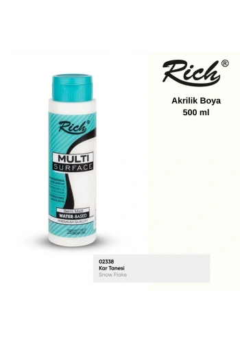 Rich Multi Surface Akrilik Boya 500ml 2298 Kar Tanesi
