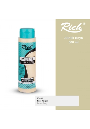 Rich Multi Surface Akrilik Boya 500ml 2304 Kese Kağıdı