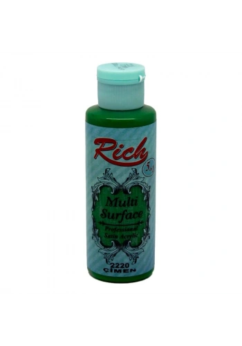 Rich Multi Surface Her Yüzey İçin Akrilik Boya 120 cc. 2220 ÇİMEN