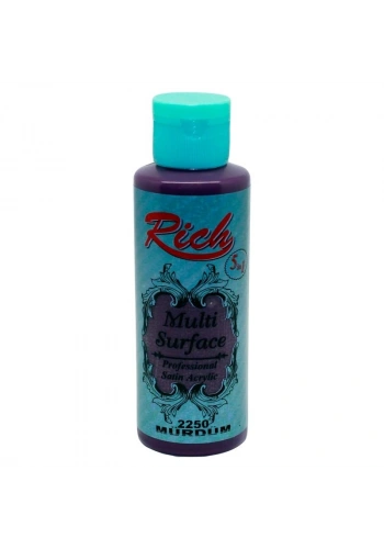 Rich Multi Surface Her Yüzey İçin Akrilik Boya 120 cc. 2250 MÜRDÜM