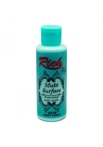 Rich Multi Surface Her Yüzey İçin Akrilik Boya 120 cc. 2278 MİNT YEŞİLİ