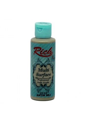 Rich Multi Surface Her Yüzey İçin Akrilik Boya 120 cc. 2112 ANTİK BEJ