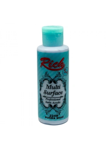 Rich Multi Surface Her Yüzey İçin Akrilik Boya 120 cc. 2248 PUDRA MAVİ