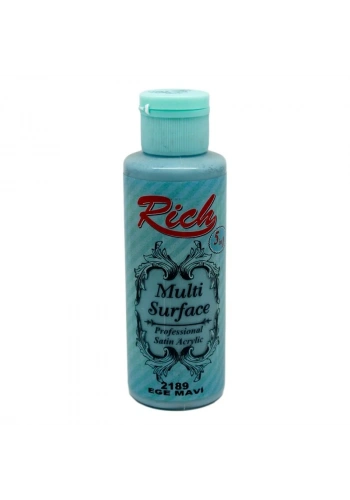 Rich Multi Surface Her Yüzey İçin Akrilik Boya 120 cc. 2189 EGE MAVİ