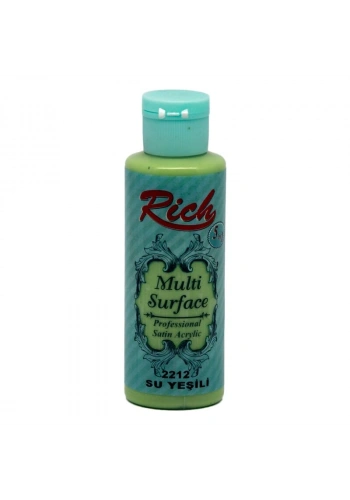 Rich Multi Surface Her Yüzey İçin Akrilik Boya 120 cc. 2212 SU YEŞİLİ
