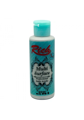 Rich Multi Surface Her Yüzey İçin Akrilik Boya 120 cc. 2244 GRİ