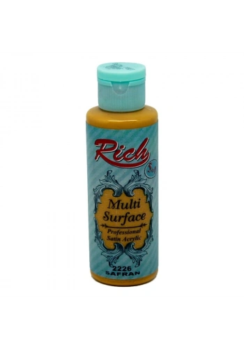 Rich Multi Surface Her Yüzey İçin Akrilik Boya 120 cc. 2226 SAFRAN