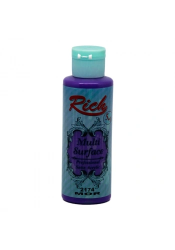 Rich Multi Surface Her Yüzey İçin Akrilik Boya 120 cc. 2174 MOR