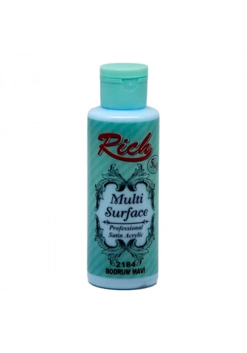 Rich Multi Surface Her Yüzey İçin Akrilik Boya 120 cc. 2184 BODRUM MAVİ