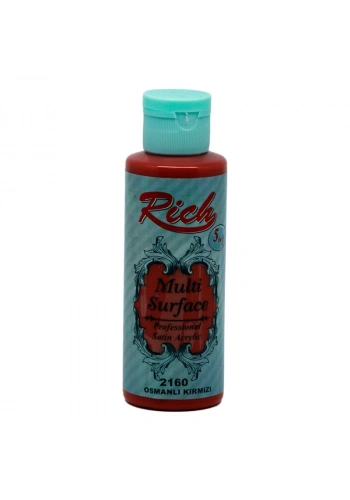 Rich Multi Surface Her Yüzey İçin Akrilik Boya 120 cc. 2160 OSMANLI KIRMIZI