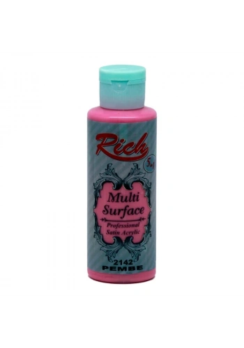 Rich Multi Surface Her Yüzey İçin Akrilik Boya 120 cc. 2142 PEMBE