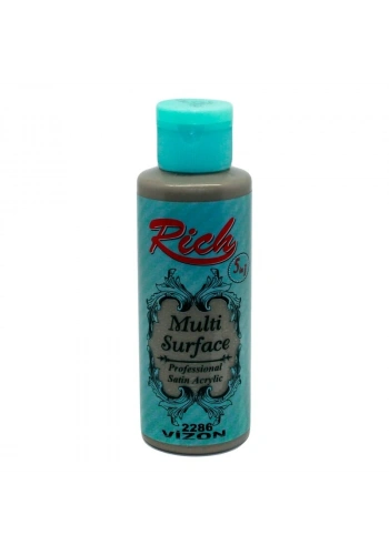 Rich Multi Surface Her Yüzey İçin Akrilik Boya 120 cc. 2286 VİZON