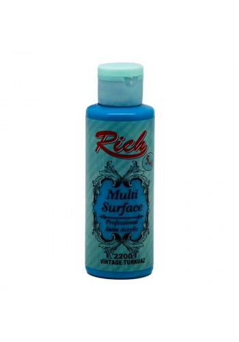 Rich Multi Surface Her Yüzey İçin Akrilik Boya 120 cc. 2200 VINTAGE TURKUAZ