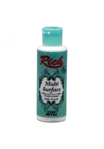Rich Multi Surface Her Yüzey İçin Akrilik Boya 120 cc. 2100 BEYAZ