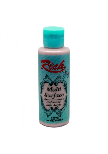 Rich Multi Surface Her Yüzey İçin Akrilik Boya 120 cc. 2270 ANTİK PEMBE
