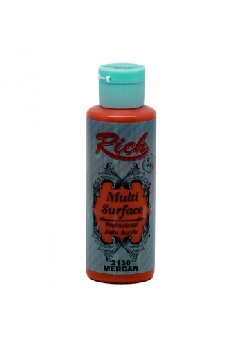 Rich Multi Surface Her Yüzey İçin Akrilik Boya 120 cc. 2136 MERCAN
