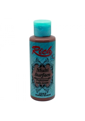 Rich Multi Surface Her Yüzey İçin Akrilik Boya 120 cc. 2252 PUDRA KAHVE