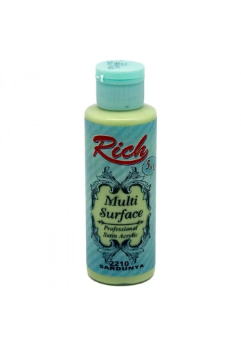 Rich Multi Surface Her Yüzey İçin Akrilik Boya 120 cc. 2210 SARDUNYA