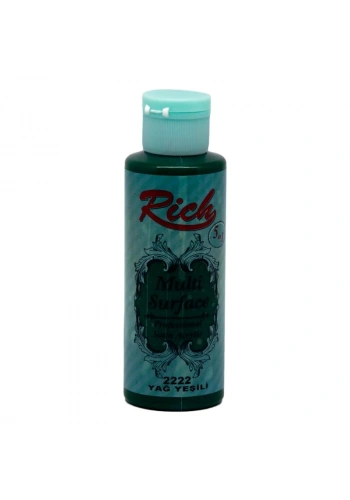 Rich Multi Surface Her Yüzey İçin Akrilik Boya 120 cc. 2222 YAĞ YEŞİLİ