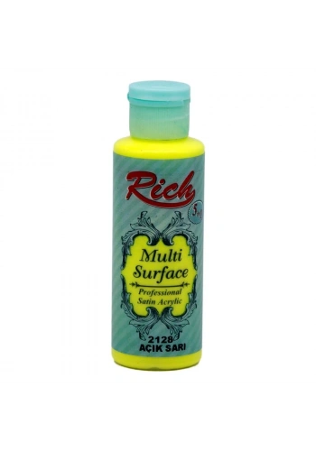 Rich Multi Surface Her Yüzey İçin Akrilik Boya 120 cc. 2128 AÇIK SARI