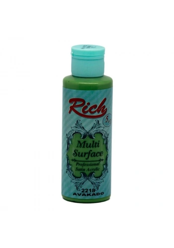 Rich Multi Surface Her Yüzey İçin Akrilik Boya 120 cc. 2218 AVAKADO
