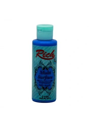 Rich Multi Surface Her Yüzey İçin Akrilik Boya 120 cc. 2196 MAVİ