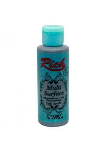 Rich Multi Surface Her Yüzey İçin Akrilik Boya 120 cc. 2240 İS SİYAH