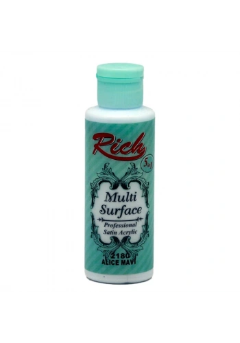 Rich Multi Surface Her Yüzey İçin Akrilik Boya 120 cc. 2180 ALICE MAVİ
