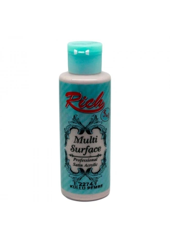 Rich Multi Surface Her Yüzey İçin Akrilik Boya 120 cc. 2274 KÜLLÜ PEMBE