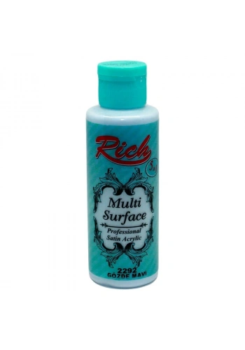 Rich Multi Surface Her Yüzey İçin Akrilik Boya 120 cc. 2292 GÖZDE MAVİ
