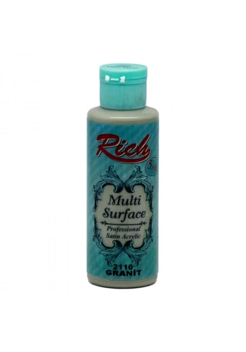 Rich Multi Surface Her Yüzey İçin Akrilik Boya 120 cc. 2110 GRANİT