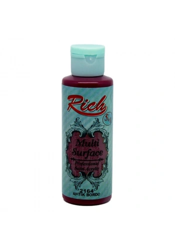Rich Multi Surface Her Yüzey İçin Akrilik Boya 120 cc. 2164 ANTİK BORDO