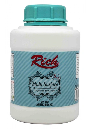Rich Multi Surface Her Yüzey İçin Akrilik Boya 1750 gr. 2102 ANTİK BEYAZ
