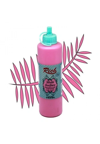 Rich Multi Surface Her Yüzey İçin Akrilik Boya 500 cc. 2142 PEMBE