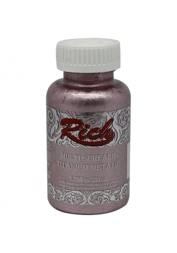 Rich Multi Surface Titanium Metalik Boya 200 cc. 2556 TOZ PEMBE