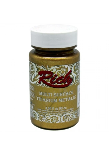 Rich Multi Surface Titanium Metalik Boya 90 cc. 2524 ANTİK ALTIN