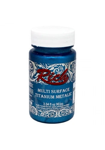 Rich Multi Surface Titanium Metalik Boya 90 cc. 2566 BODRUM MAVİ