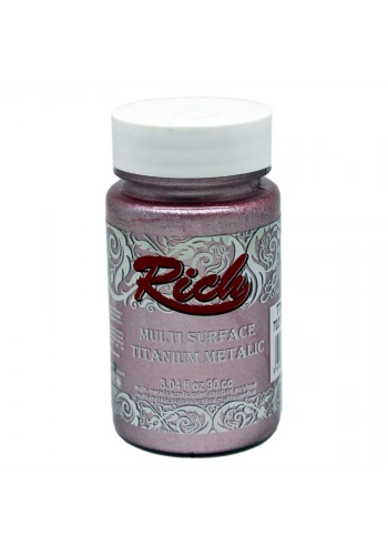 Rich Multi Surface Titanium Metalik Boya 90 cc. 2556 TOZ PEMBE