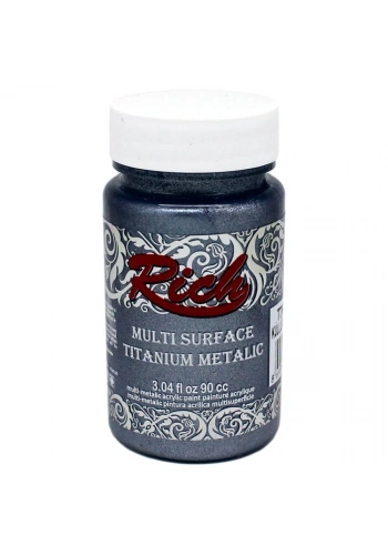 Rich Multi Surface Titanium Metalik Boya 90 cc. 2578 KÜLLÜ MAVİ
