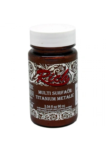 Rich Multi Surface Titanium Metalik Boya 90 cc. 2536 KAHVERENGİ