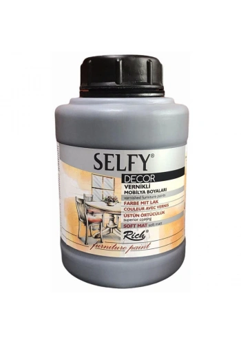 Rich Selfy Decor Vernikli Boya 1250 cc 12870 ROYAL GRİ
