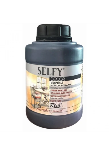 Rich Selfy Decor Vernikli Boya 1250 cc 12874 SİYAH