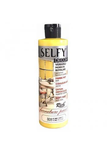 Rich Selfy Decor Vernikli Boya 240 cc. 808 ROMA SARISI