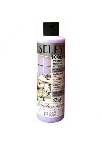 Rich Selfy Decor Vernikli Boya 240 cc 818 LİLYUM