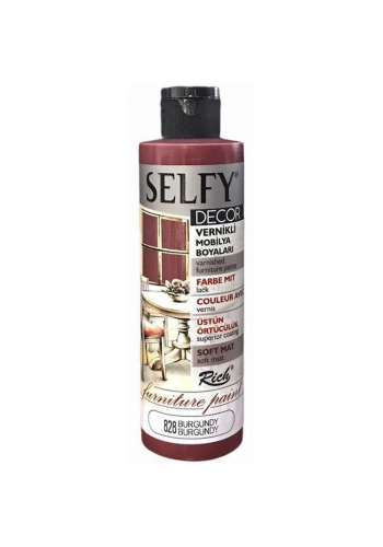 Rich Selfy Decor Vernikli Boya 240 cc 828 BURGUNDY
