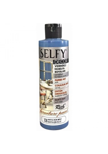 Rich Selfy Decor Vernikli Boya 240 cc 836 NAPOLYON MAVİ