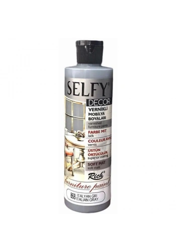 Rich Selfy Decor Vernikli Boya 240 cc 868 İTALYAN GRİ